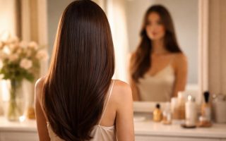 femme-cheveux-lisses-miroir-comptoir-cosmetiques