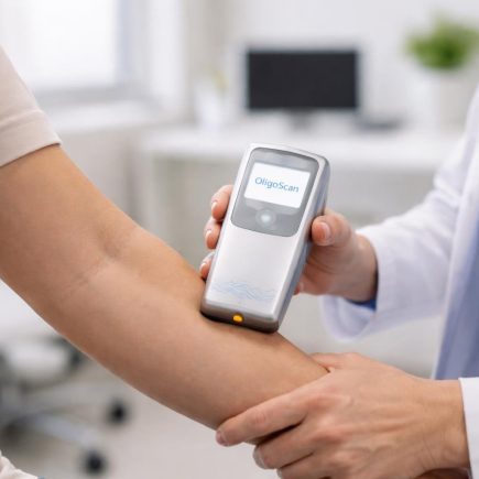 personne-appareil-oligoscan-bras-patient