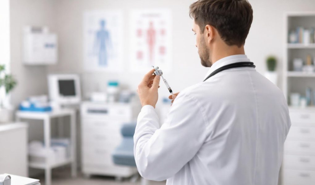 medecin-seringue-cabinet-medical-moderne