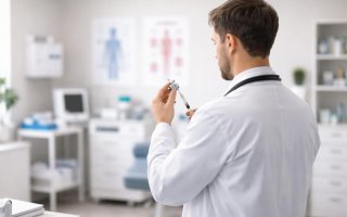 medecin-seringue-cabinet-medical-moderne