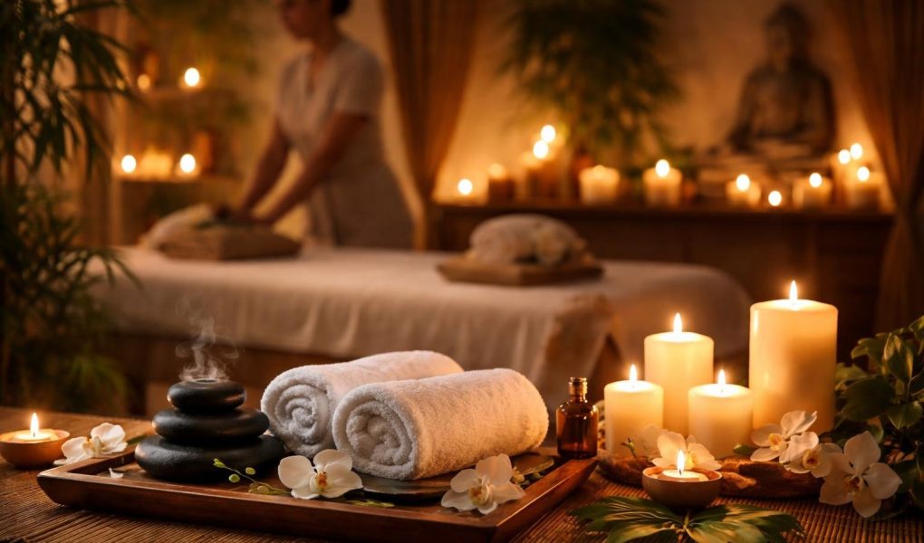 salon-massage-zen-bougies-pierres-chaudes