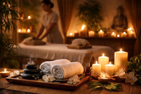 salon-massage-zen-bougies-pierres-chaudes