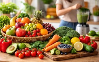 fruits-legumes-table-cuisine-lumiere-naturelle