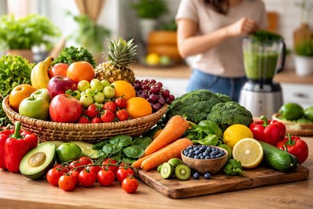 fruits-legumes-table-cuisine-lumiere-naturelle