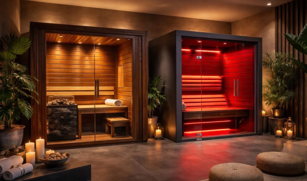 spa-sauna-bois-sombre-moderniste-plantes