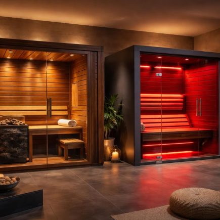 spa-sauna-bois-sombre-moderniste-plantes
