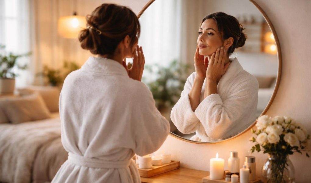 femme-peignoir-miroir-chambre