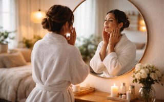 femme-peignoir-miroir-chambre