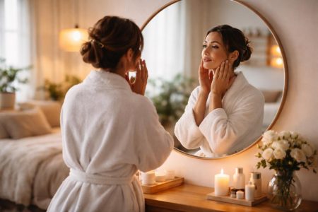 femme-peignoir-miroir-chambre
