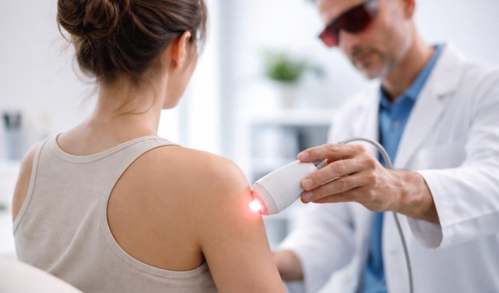 personne-traitement-laser-cabinet-medical