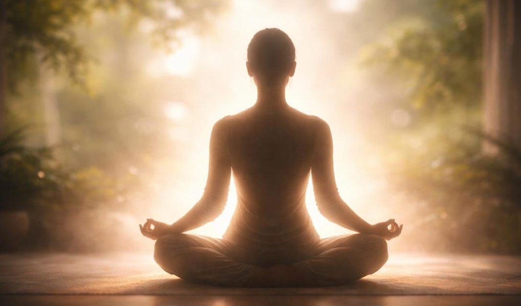 silhouette-meditation-lueur-apaisante-serenite
