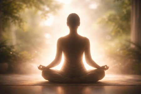 silhouette-meditation-lueur-apaisante-serenite